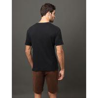 Camiseta Masculina Ribana Logo Monogram Calvin Klein Jeans - Preto - 2