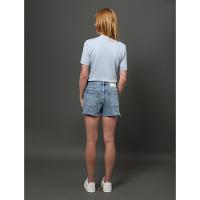 Shorts Jeans Feminino Barras a Fio Calvin Klein Jeans - Azul Claro - 2