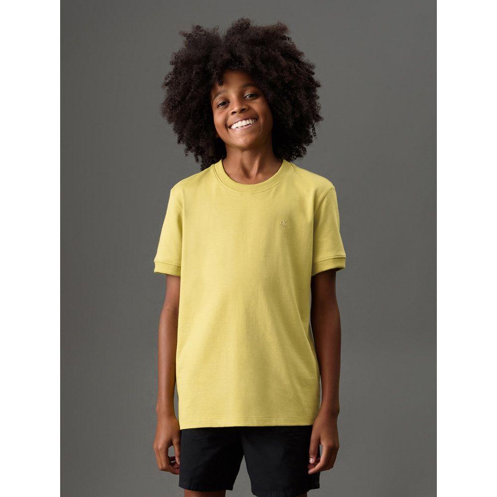 Camiseta Menino Malhão Com Punhos Calvin Klein Jeans - Verde Pistache - 1