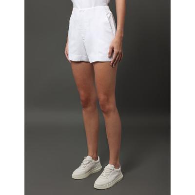 Shorts Feminino de Linho Misto Calvin Klein Jeans - Branco