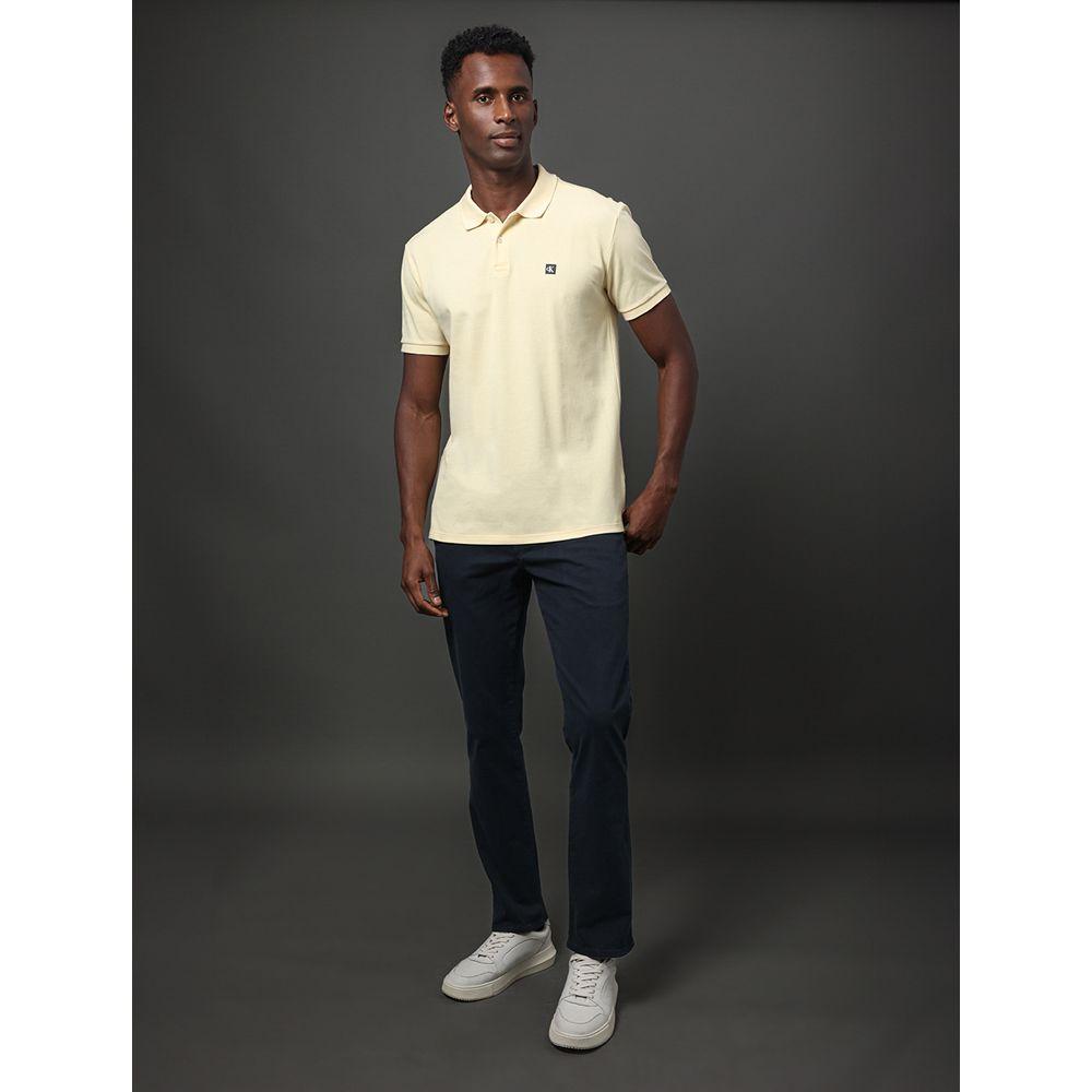 Polo Masculina Premium Calvin Klein Jeans - Amarelo Manteiga - 3