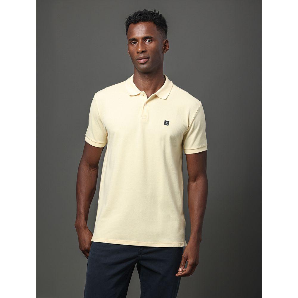 Polo Masculina Premium Calvin Klein Jeans - Amarelo Manteiga - 1