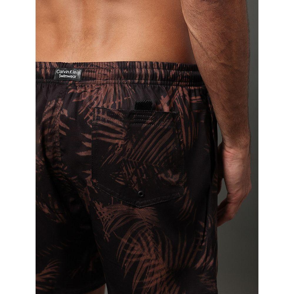 Shorts D'Água Masculino Elástico Reticulado Calvin Klein Swimwear - Havana - 1