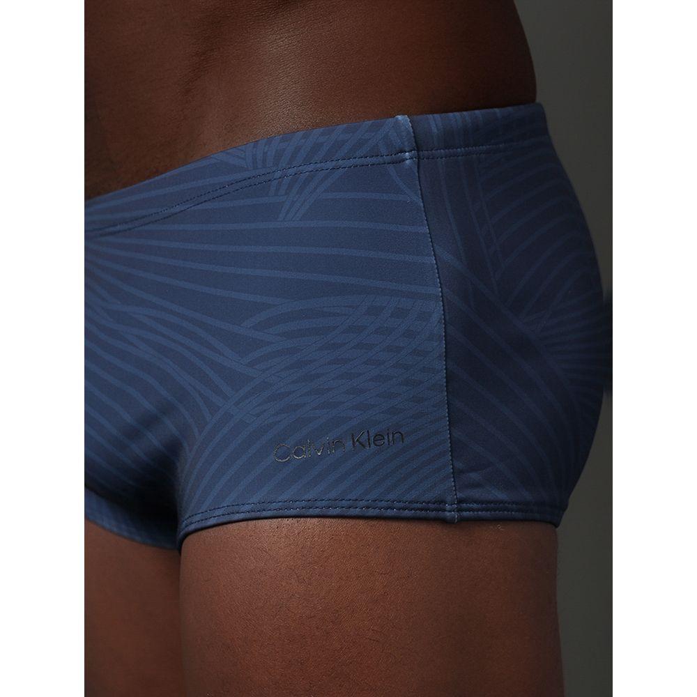 Sunga Trunk Ondas Assimetricas Calvin Klein Swimwear - Marinho - 4