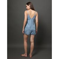 Pijama Feminino Short Doll Modal Lace Calvin Klein Underwear - Azul Claro - 2