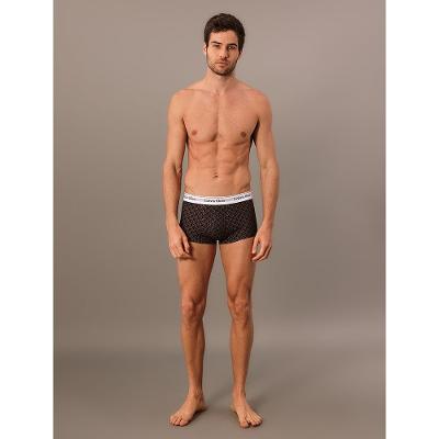 Cueca Low Rise Trunk Estampada Modern Cotton Calvin Klein Underwear - Preto