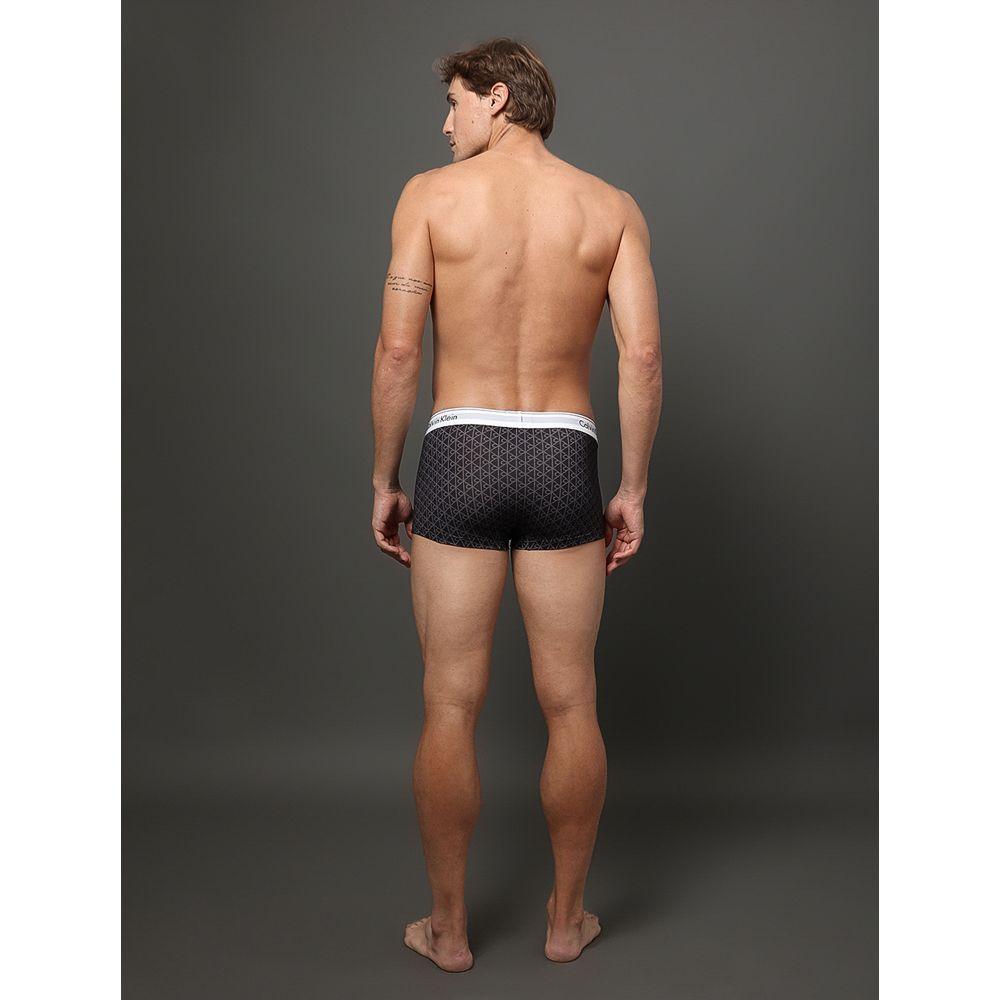 Cueca Low Rise Trunk Estampada Modern Cotton Calvin Klein Underwear - Preto - 2