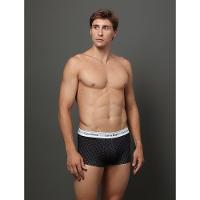 Cueca Low Rise Trunk Estampada Modern Cotton Calvin Klein Underwear - Preto - 1