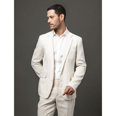 Costume Masculino Slim Linen Calvin Klein - Off White
