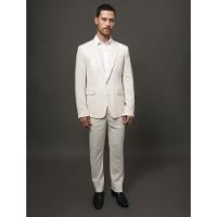 Costume Masculino Slim Linen Calvin Klein - Off White - 3