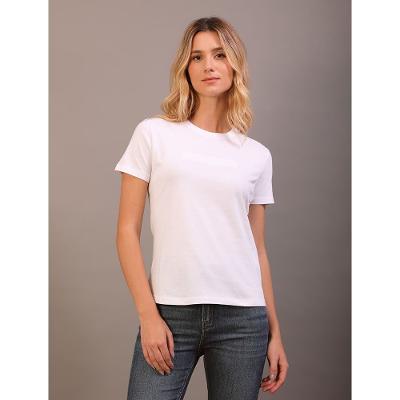 Camiseta Logo Embossed Bordado - Branco 2