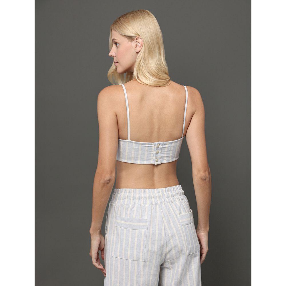 Top Feminino Listrado Calvin Klein Jeans - Lavanda - 2