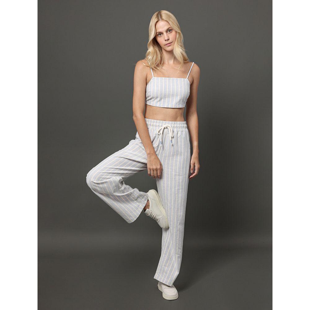 Top Feminino Listrado Calvin Klein Jeans - Lavanda - 5