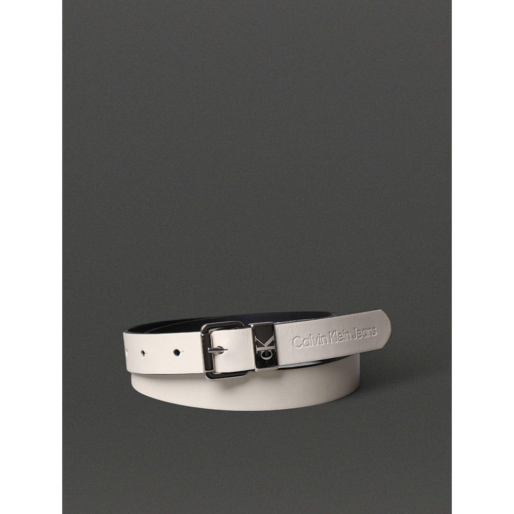 Cinto Feminino Passante Metal Calvin Klein Jeans - Off White - 1