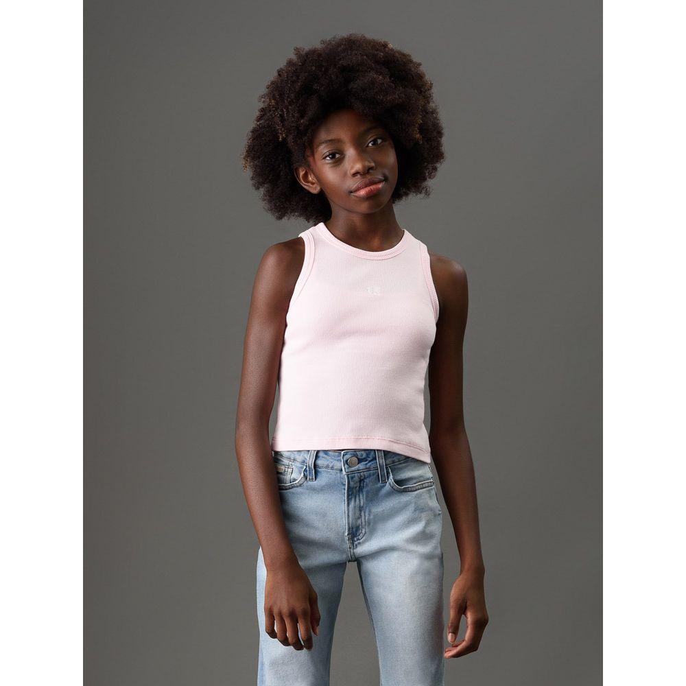 Regata Menina Ribana Regular Calvin Klein Jeans - Rosa Claro - 1