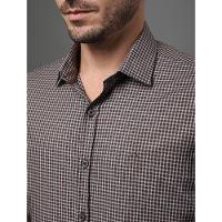 Camisa Masculina Slim Fio 40 Calvin Klein - Marrom