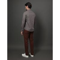 Camisa Masculina Slim Fio 40 Calvin Klein - Marrom - 2