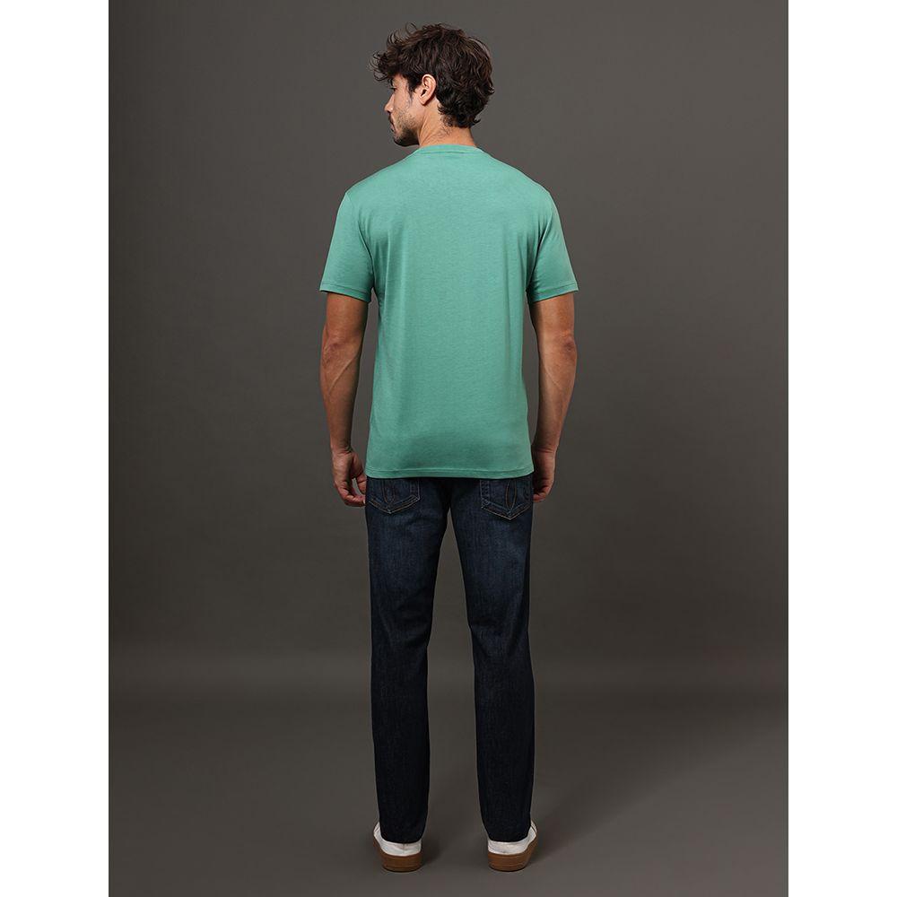 Camiseta Masculina Pima Calvin Klein Jeansm - Verde - 2