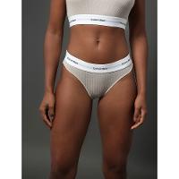 Calcinha Tanga Modal Ribana Modern Calvin Klein Underwear - Areia - 2