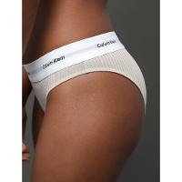 Calcinha Tanga Modal Ribana Modern Calvin Klein Underwear - Areia - 3