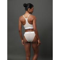 Calcinha Tanga Modal Ribana Modern Calvin Klein Underwear - Areia