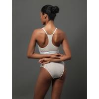 Calcinha Tanga Modal Ribana Modern Calvin Klein Underwear - Areia - 5