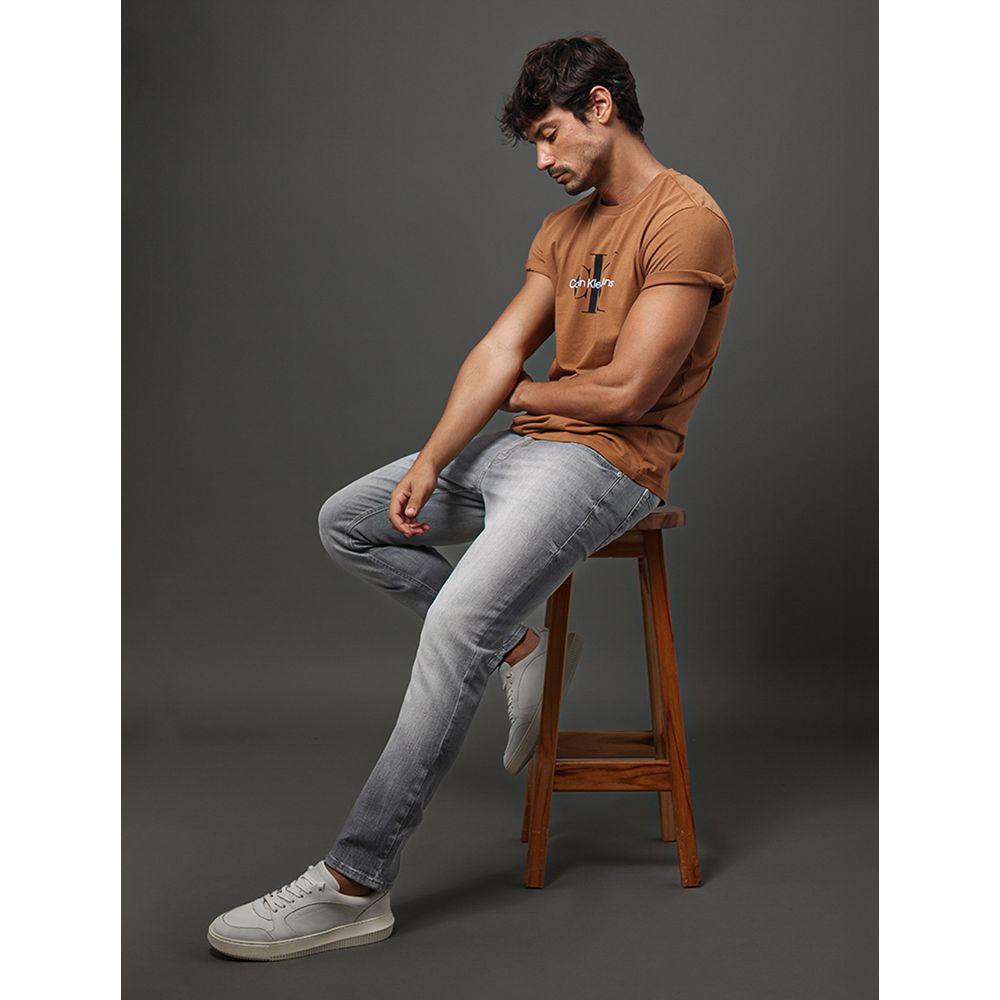 Calça Jeans Masculina Skinny 5 Pockets 3d Calvin Klein Jeans - Cinza Claro - 5