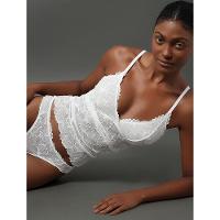 Calcinha Fio Dental Bridal Lace Calvin Klein Underwear - Off White - 1