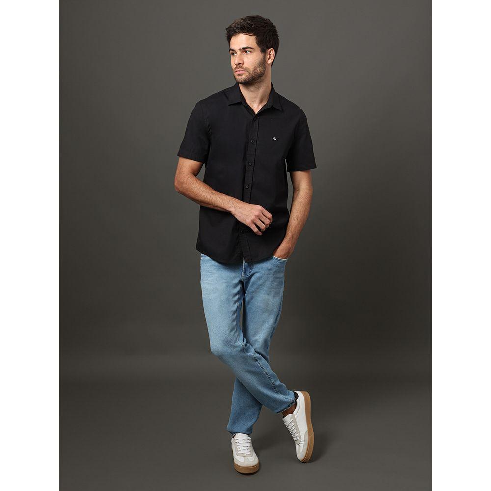 Camisa Mc Ckj Basica Logo No Peito - Preto - 1