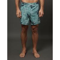 Shorts D'Água Masculino Dupla Face Hibiscus Calvin Klein Swimwear - Verde - 1