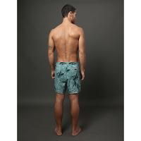Shorts D'Água Masculino Dupla Face Hibiscus Calvin Klein Swimwear - Verde - 2