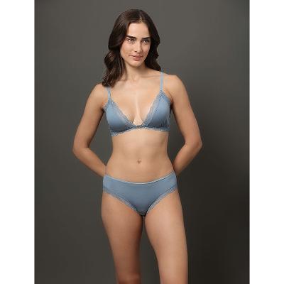 Sutiã Triângulo Modal Lace Calvin Klein Underwear - Azul Claro