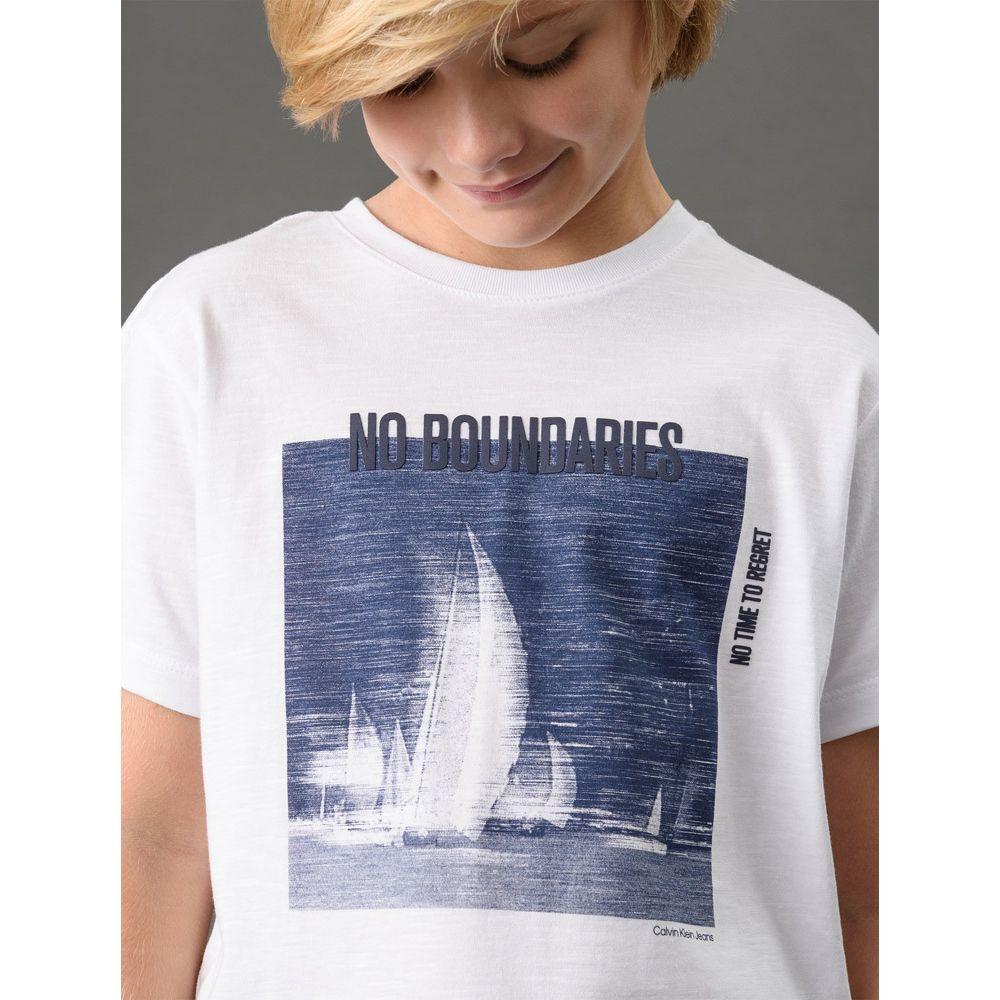 Camiseta Menino No Boundaries Calvin Klein Jeans - Branco - 4