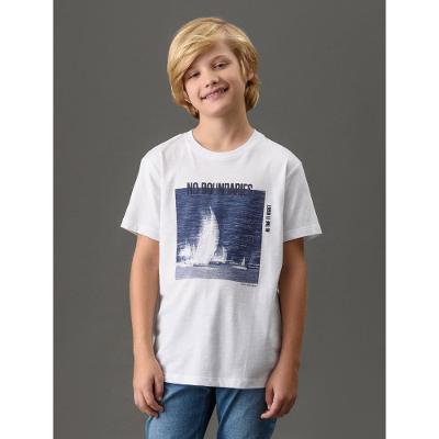 Camiseta Menino No Boundaries Calvin Klein Jeans - Branco