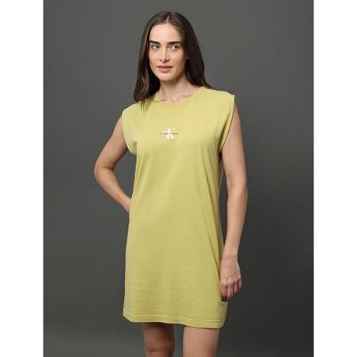 Vestido Feminino Malha Muscle Tee Calvin Klein Jeans - Verde Pistache