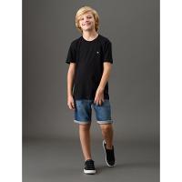 Bermuda Jeans Menino Moletom Com Cadarço Calvin Klein Jeans - Marinho - 3