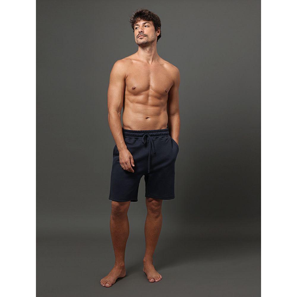 Bermuda Masculina Bolsos Suedine Calvin Klein Underwear - Marinho - 3