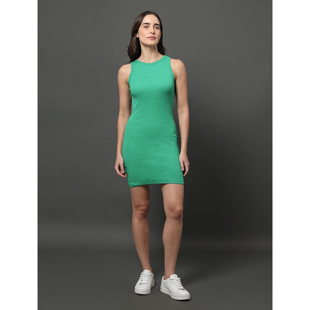 Vestido Feminino Ribana Calvin Klein Jeans - Verde Médio - 3