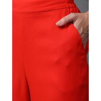 Calça Feminina Super Wide Leg Calvin Klein Jeans - Vermelho