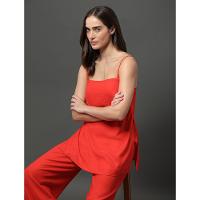 Calça Feminina Super Wide Leg Calvin Klein Jeans - Vermelho - 5