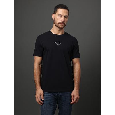 Camiseta Masculina Logo Calvin Klein Jeans - Preto