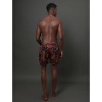 Shorts D'Água Masculino Elástico Folhas Calvin Klein Swimwear - Vermelho Escuro - 2