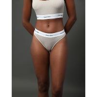 Calcinha Tanga Modal Ribana Modern Calvin Klein Underwear - Areia - 3