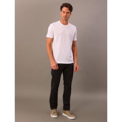 Camiseta Masculina Embossed Color Calvin Klein - Branco 2