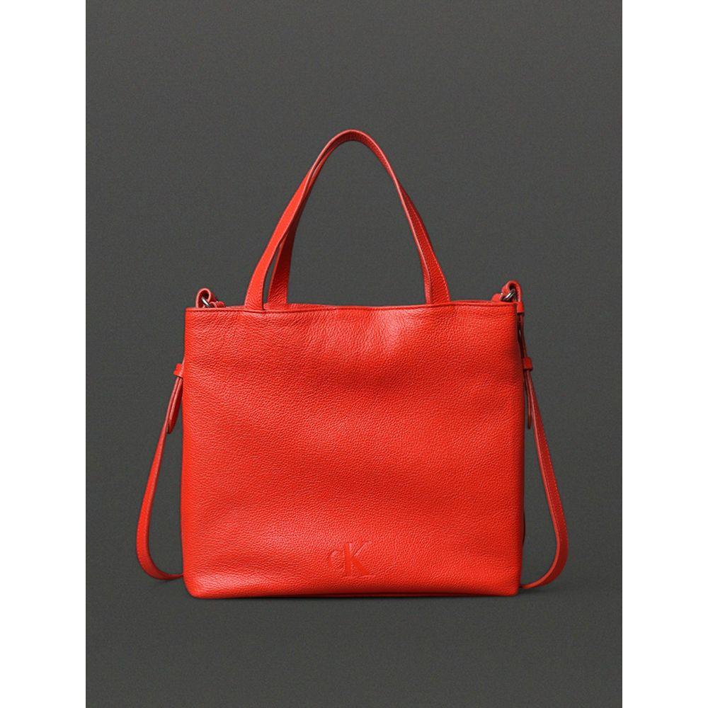 Bolsa Média Feminina Tote Bag Calvin Klein Jeans - Vermelho - 1