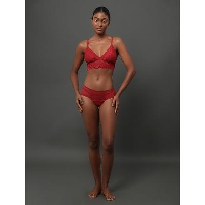 Sutiã Triângulo Bridal Lace Calvin Klein Underwear - Vermelho