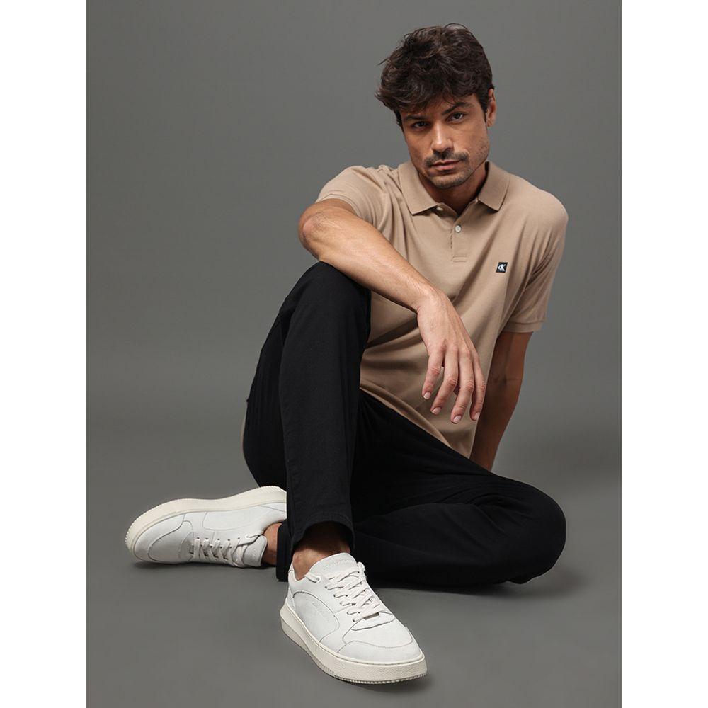 Polo Masculina Premium Calvin Klein Jeans - Caqui Medio - 5