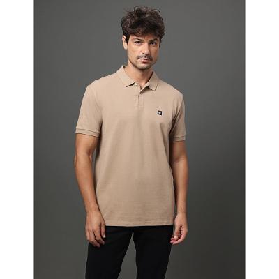 Polo Masculina Premium Calvin Klein Jeans - Caqui Medio