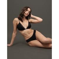 Calcinha Fio Dental Modal Lace Calvin Klein Underwear - Preto - 5