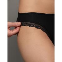 Calcinha Fio Dental Modal Lace Calvin Klein Underwear - Preto